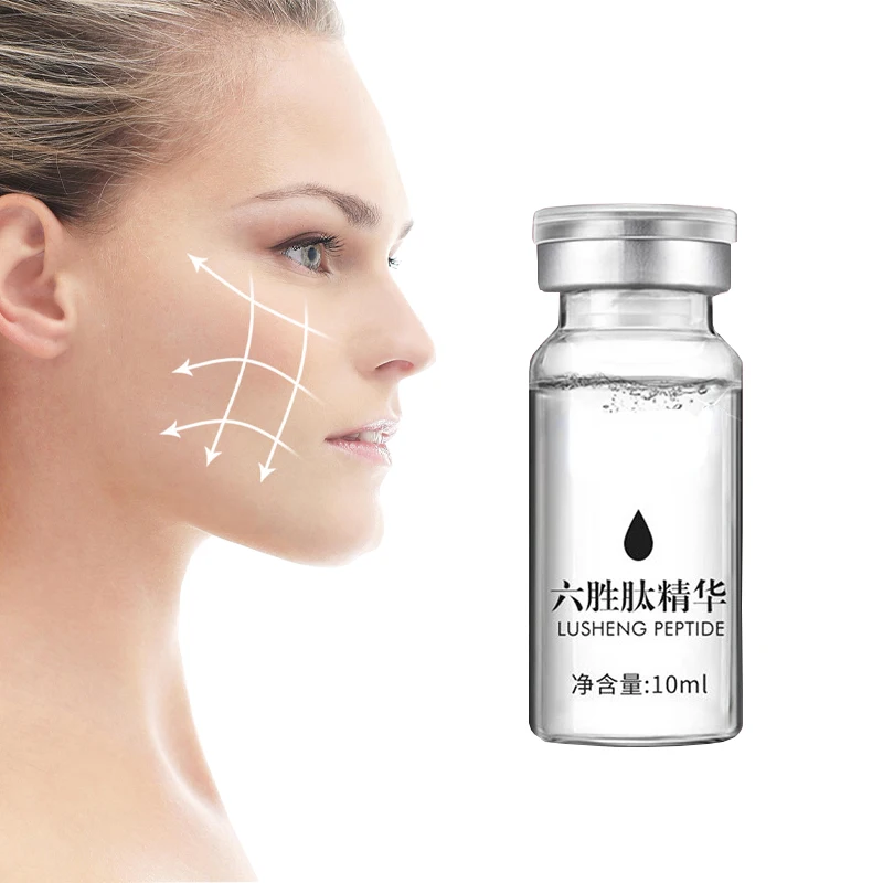 Anti-aging Six Peptides Serum Contain Argirelines Reduce Wrinkle Repair Whitening Hydrating Face  Rejuvenation Skin Care