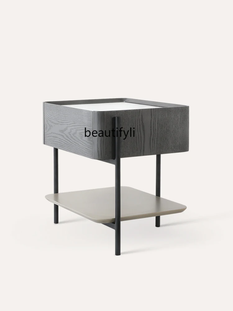 

Bedside Table Simple Practical Durable Modern Simple Side Cabinet Storage Door Key Small Cabinet