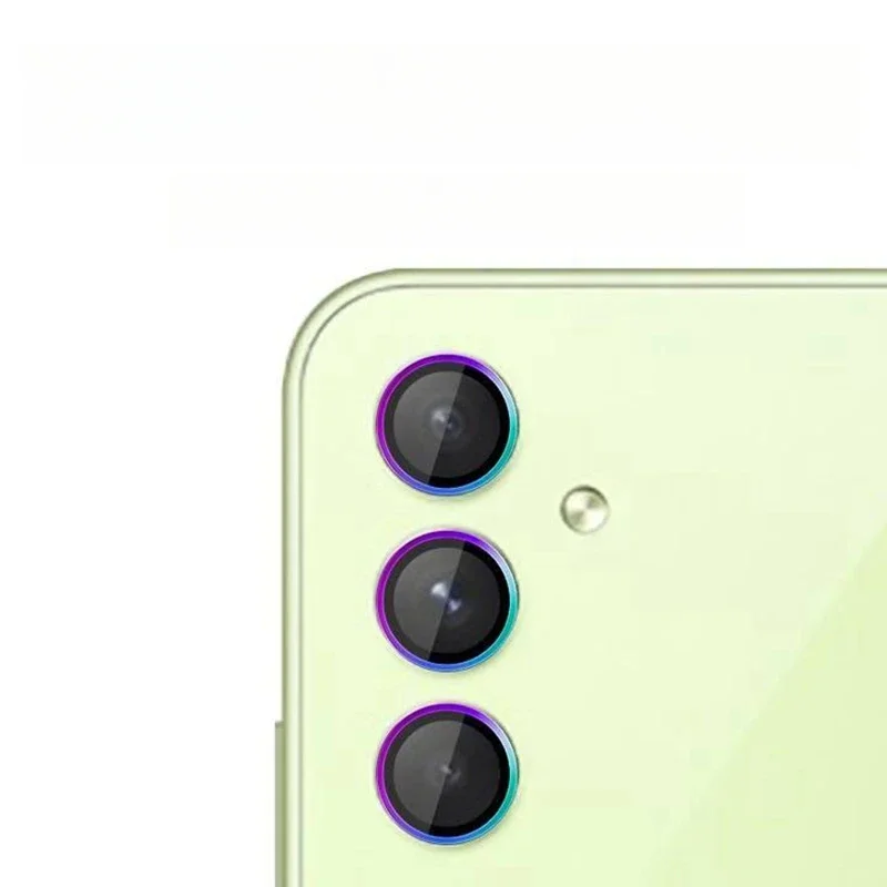 Premium Protective Metal Camera Lens Ring Glass Screen Protector Case Cap