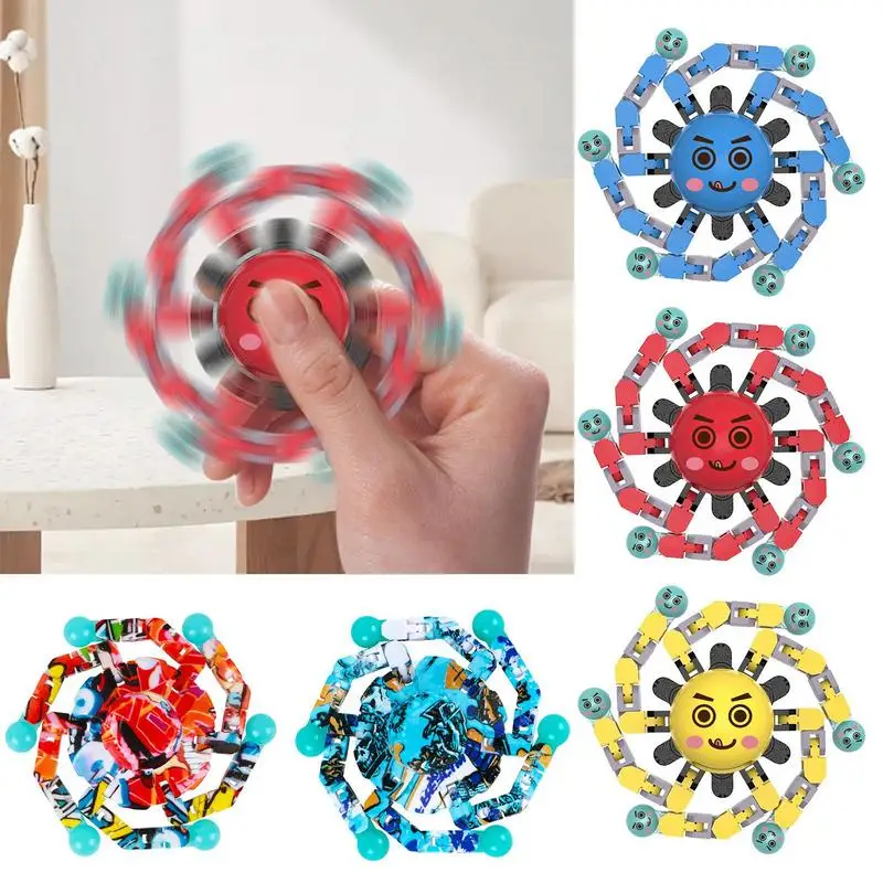 

Luminous LED light Fidget Spinner Hand Top Spinners Glow in Dark Light Fidget Spiner Kids Reaction Finger Stress Relief Toys