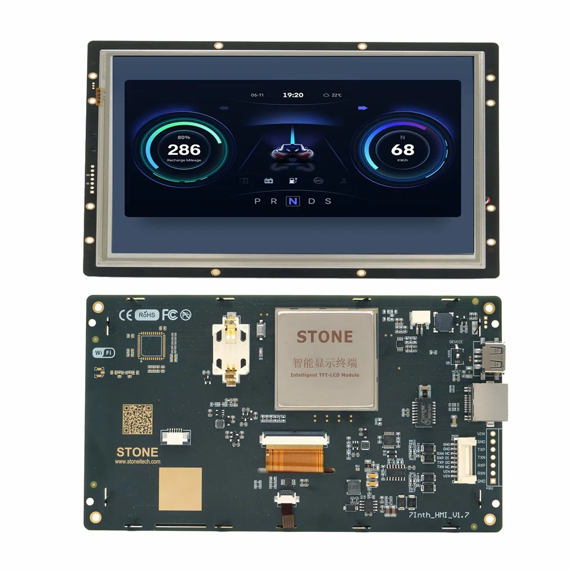 

SCBRHMI - 7.0" LCD Intelligent Touch Screen Display Compatible with Arduino Raspberry Pi A+, B+ and Raspberry Pi 2