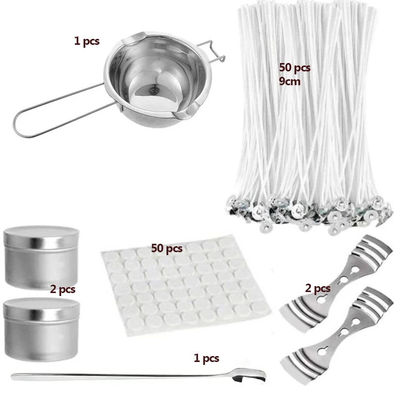 Deluxe Candle Making Kit with Pouring Pot and Wax Melting Hot Plate