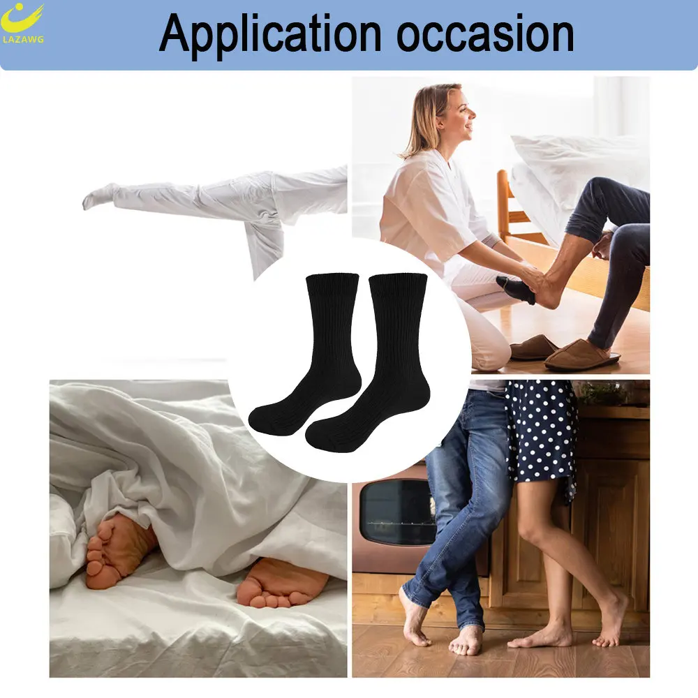 LAZAWG 5Pairs/Set Men's Cotton Socks New Style Summer for Male Socks Black Business Cotton Athletic Crew Socks Soft Breathable