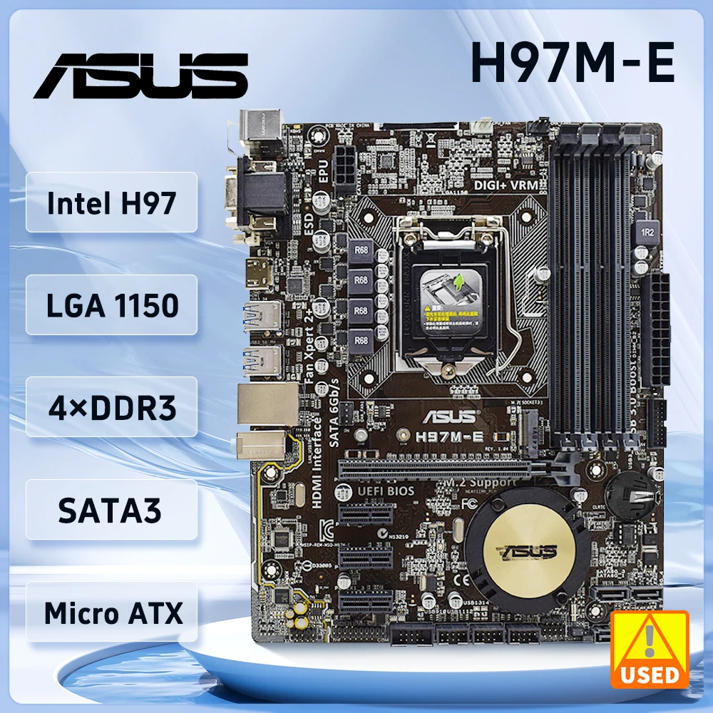 セット】ASUS H97M PLUS, DDR3 16GB, Core i5