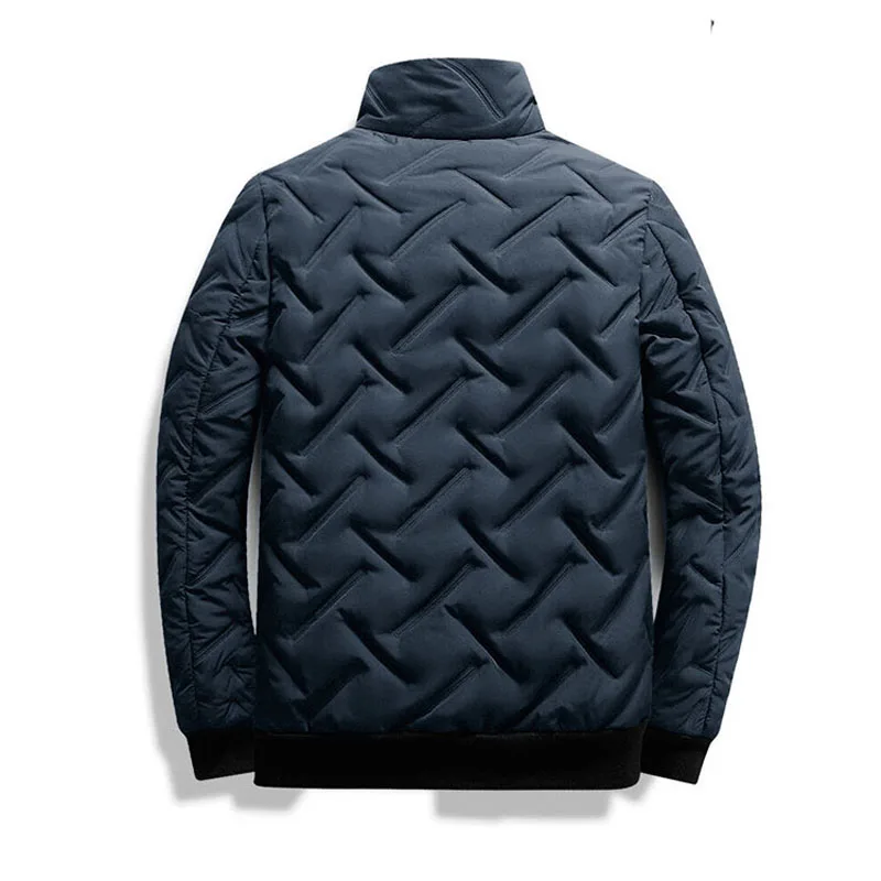 Men Parka coat parkas coat Solid Color Stand Collar Quilting Lightweight Autumn Winter Casual Outerwear Business Coat Men MY1013