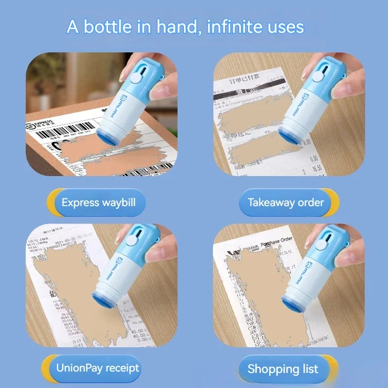 열전사 용지 수정액, 개봉칼, 접이식 박스 오프너, 개인정보 보호, 정보 누출 방지 스탬프 포함