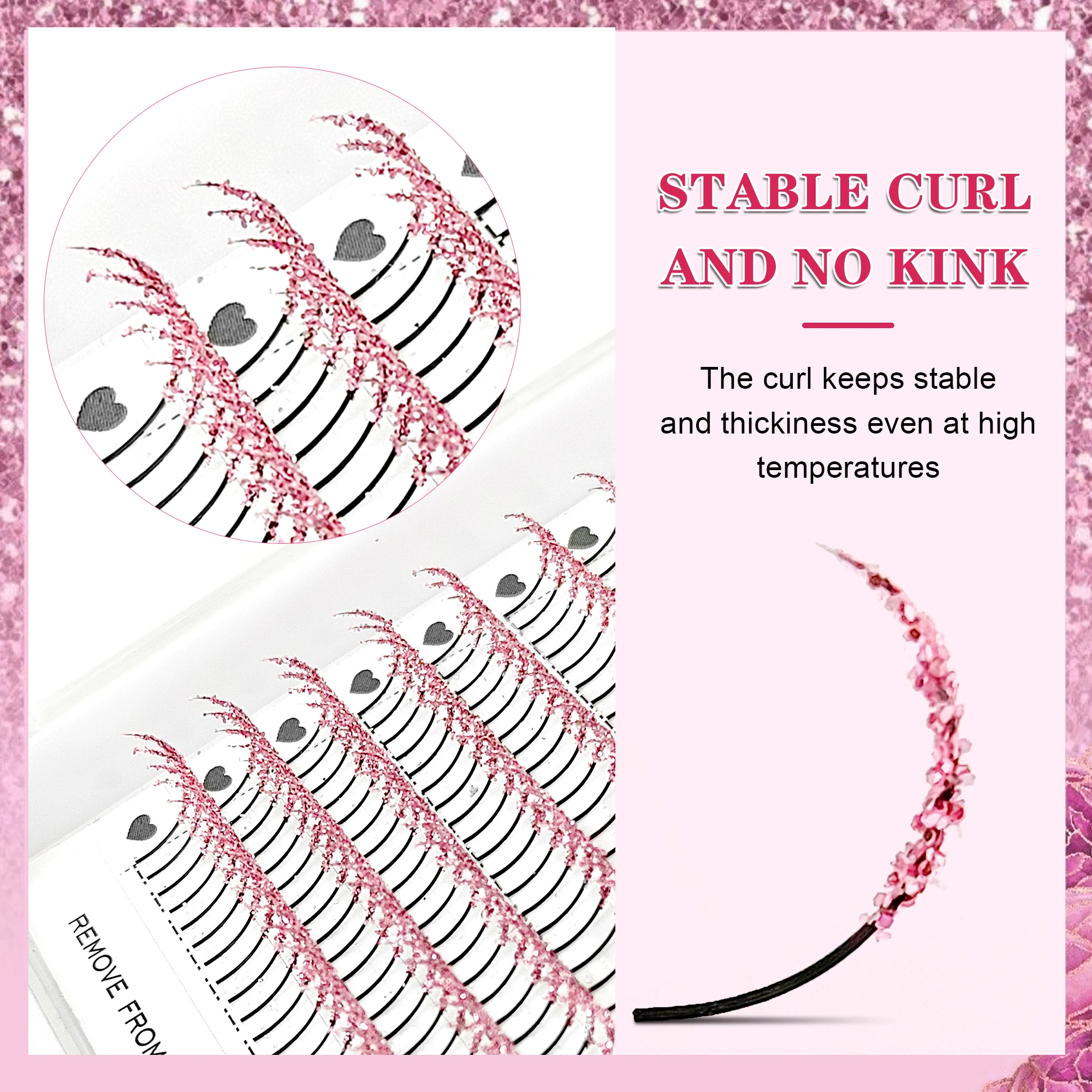 CoMango رموش ملونة بريق مختلط لامعة مهرجان ملونة ر...