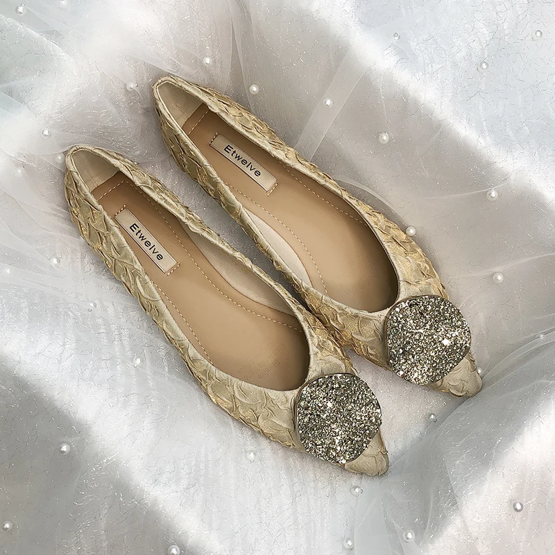 Pointed Flat Shoes Women Black Flats for Women Comfort Zapatos De Mujer Solid Color Simple Fashion Casual Loafers Large Size 45