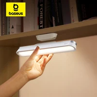 Baseus Magnetic Desk Lamp Hanging LED Table Lamp Chargeable Stepless Dimming Cabinet Night Light Closet Wardrobe Study Read Lamp 1