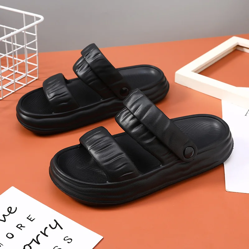 Damtofflor Mjukt skum Sliders Tofflor för inomhus utomhus Halkfria sommartofflor Halkfria sommartofflor_voghion.com