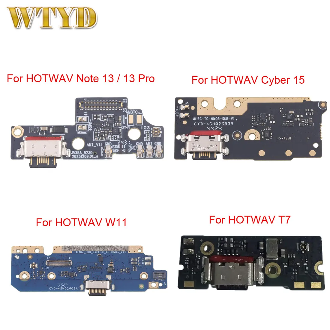 Charging Port Board For HOTWAV Note 13 Pro / Note 13 / Caber 15 / W11 / T7 Charging Jack plate