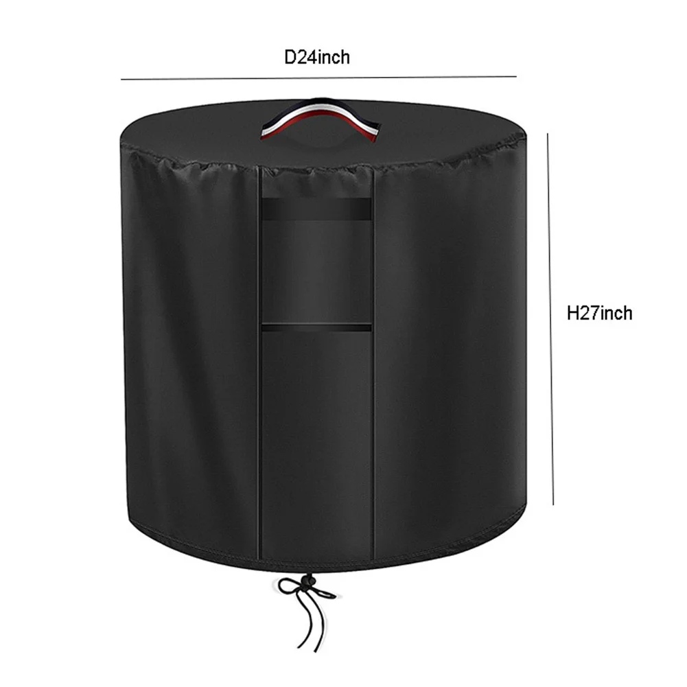 

Outdoor Fire Pit Cover Fireplace Cover Waterproof Weatherproof Windproof Design Adjustable Draw-string Outdoors