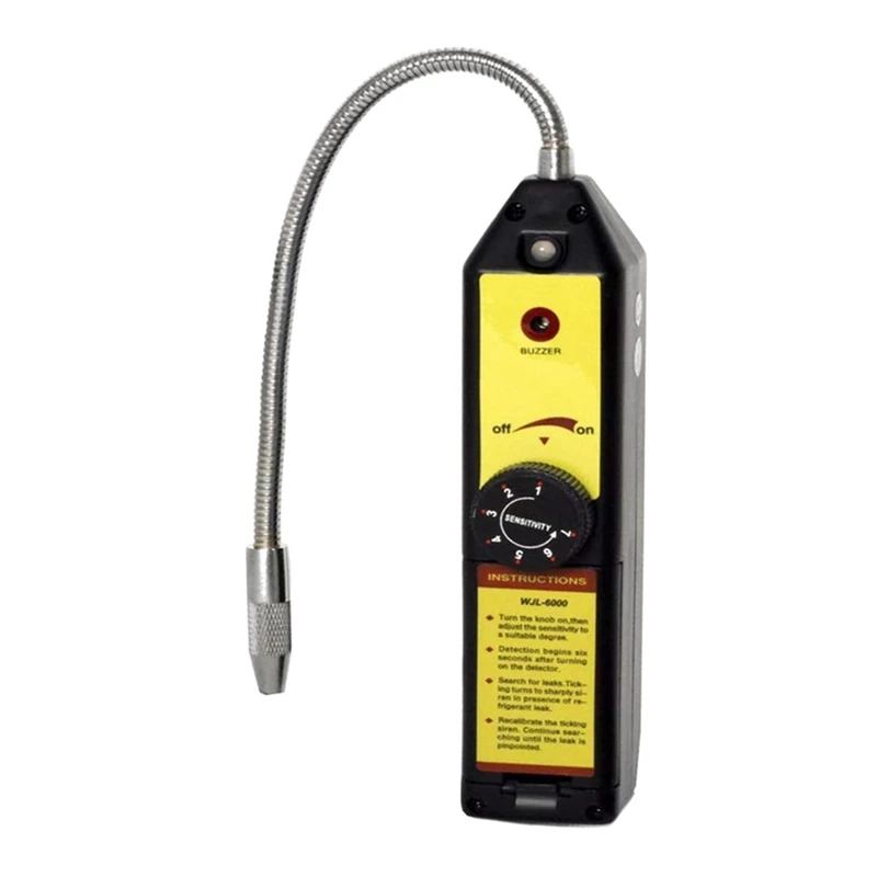 1 Pz Wjl-6000 Rilevatore Di Perdite Freon Tester Di Gas Alogeno Hvac Refrigerante Ac Sniffer R22 R410A Abs Tester Di Gas Alogeno