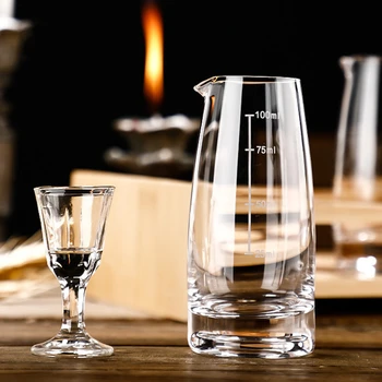 Decanter per vino rosso da 100 ml Dispenser trasparente Baijiu con scala Pentola per vino classica Contenitore per alimenti da 415 ml Bottiglie per la conservazione della cucina 1
