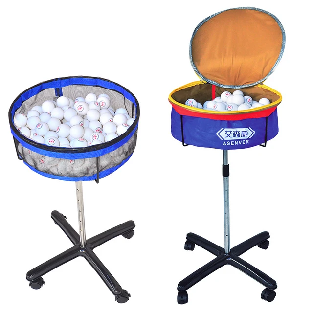 Table Tennis Ball Catch Net with Roller Wheels Ping Pong Recycle