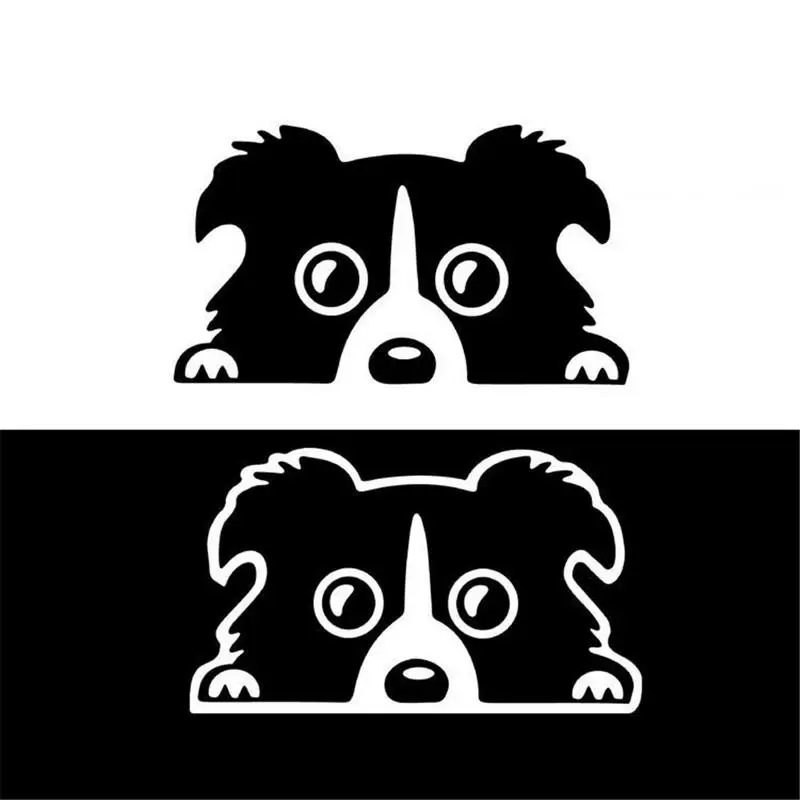 

Border Collie DOG Personality Car Sticker Cover Scratches Waterproof Bumper wall, toilet, children's room Window Accessories