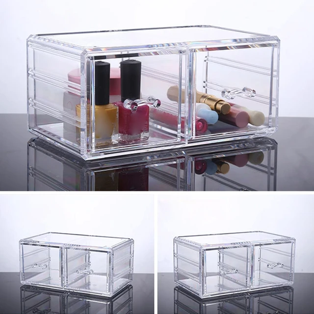 Transparent Desk Acrylic Storage Box Drawer Organizers Jewelry Makeup  Organizer for Cosmetic Closet Organizer for Small Things - AliExpress