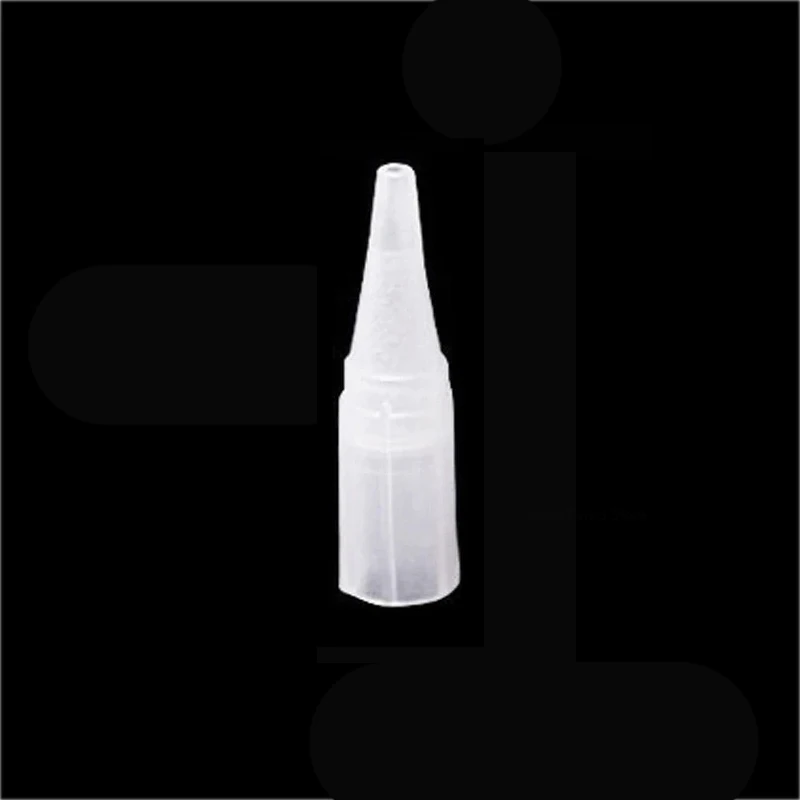 100pcs Tattoo Needle Caps for Permanent Makeup Eyebrow Lip Tattoo Needle Tips Plastic Caps for 1R/3R/5R/5F/7F Needles