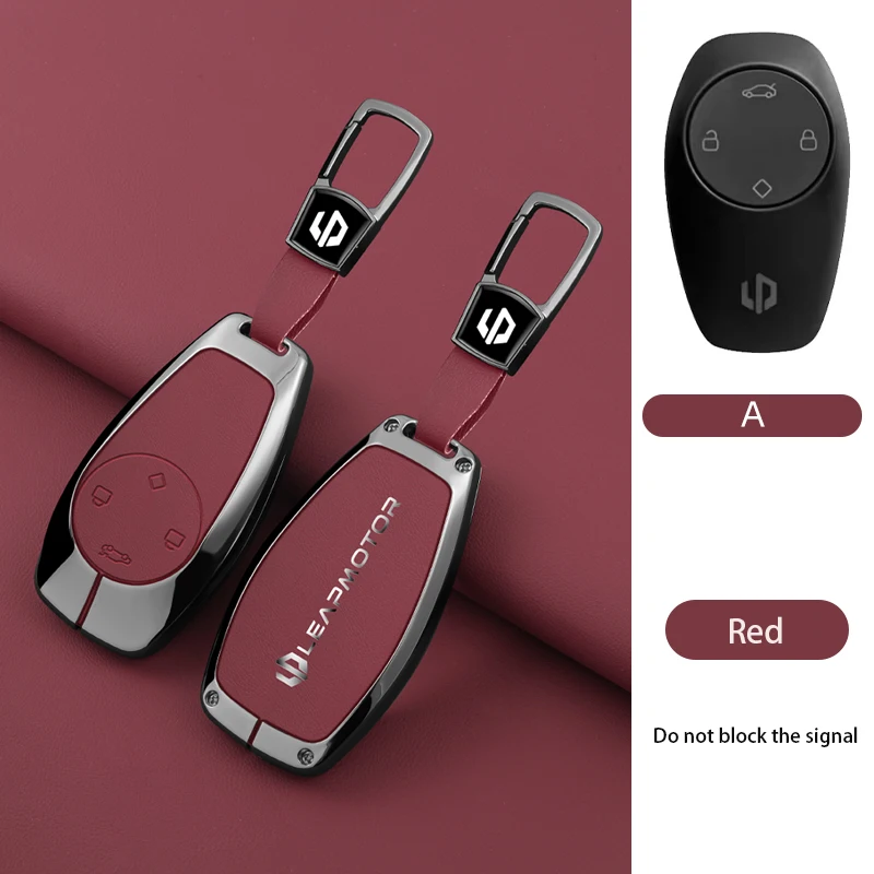 Étui En Cuir Pour Clé De Voiture Leapmotor C01 T03 S01 C11