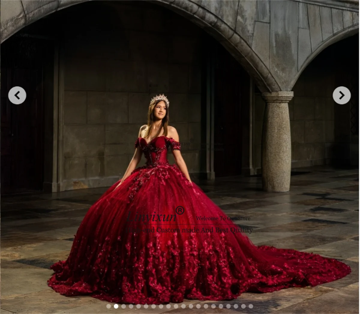 Vintage Mexican Ball Gown Quinceanera Dresses With Appliques Lace Princess Birthday Sweet 16 Gowns