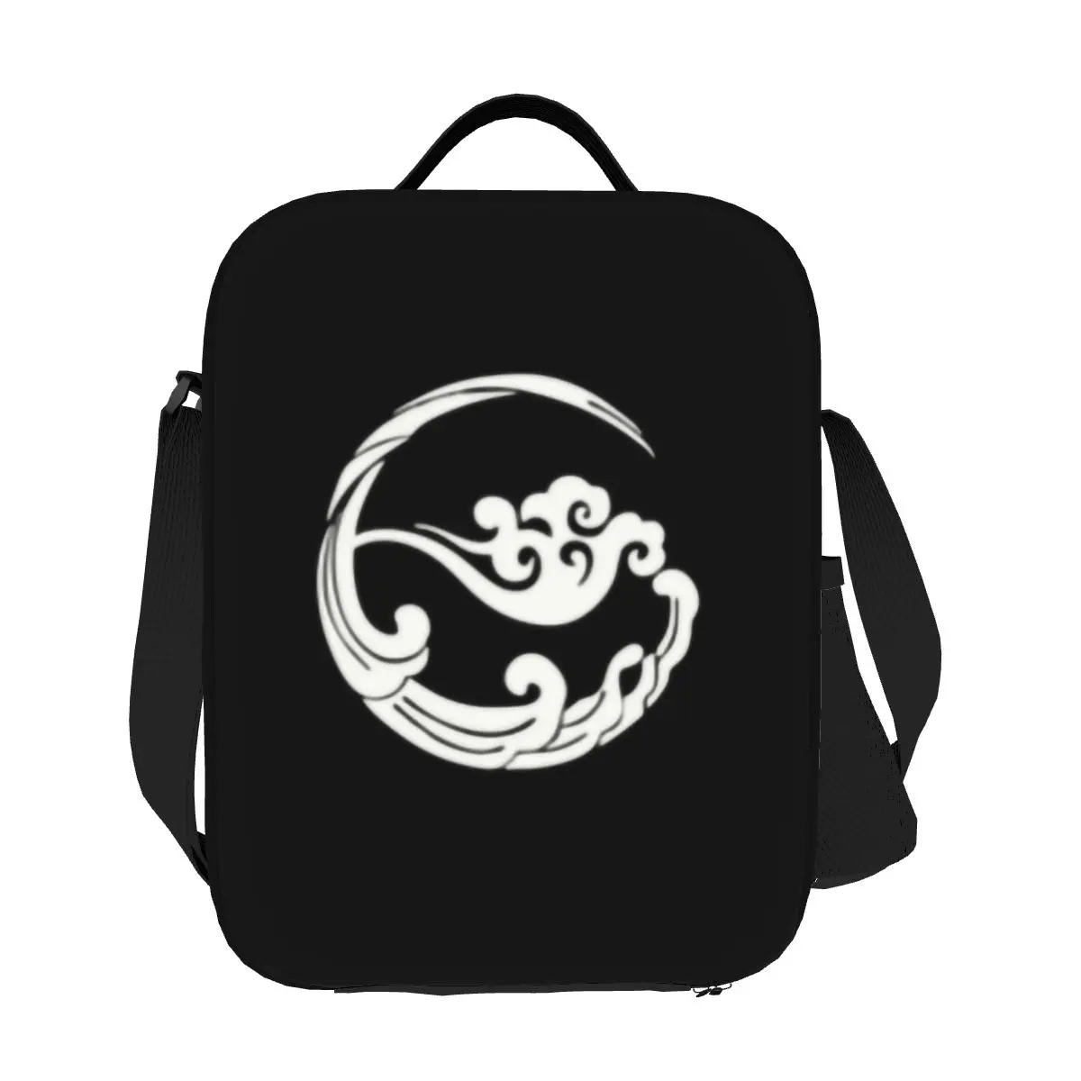 Gusu Lan Sect 로고 단열 도시락 토트백, Untamed Wei Wuxian 열 냉각기, 음식 도시락 상자, 야외 캠핑 여행