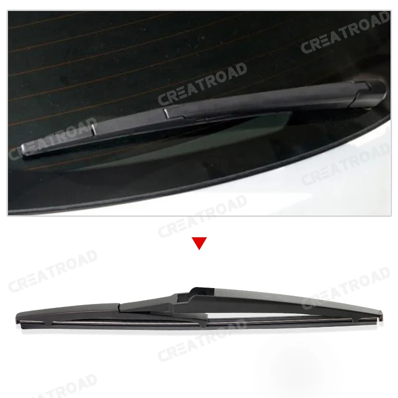 Wiper 14" Rear Wiper Blade For Hyundai Santa Fe CM 2007 - 2012 Windshield Windscreen Clean Tailgate Window Rain Brush 3