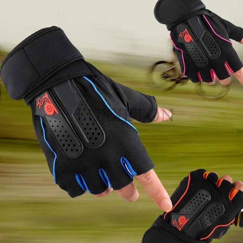 Cycling Gloves Fingerless Gloves Sports Gloves Tactical Gloves Gym Gloves Fingerless Gym Gloves Men Women Gym Fitness Tactics Weight Dumbbell Palm Pad Glove Unisex Snails Half Finger Outdoor Sport Non Slip Cycling Mitten