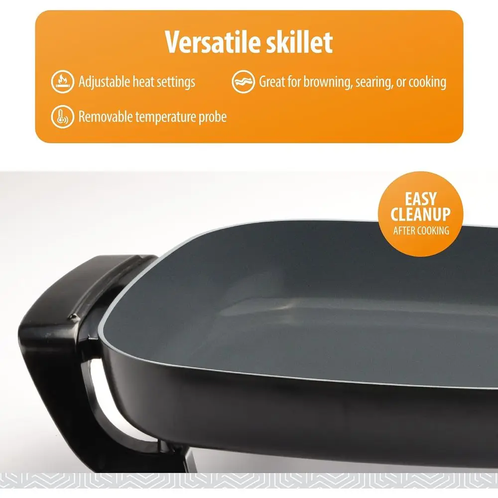Deep Nonstick Electric Skillet 4
