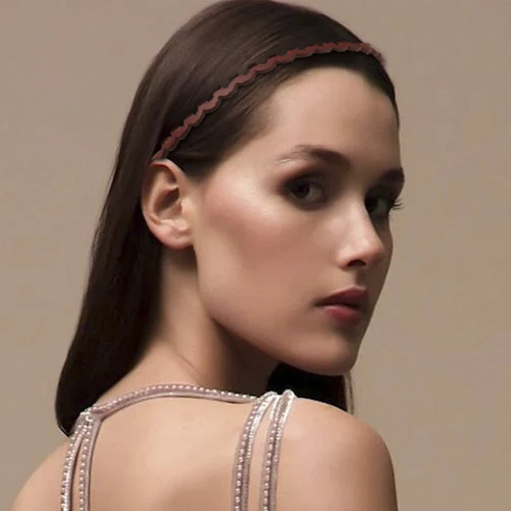 Non Slip Zig Zag Headbands for Women and Girls Shark Teeth Plastic