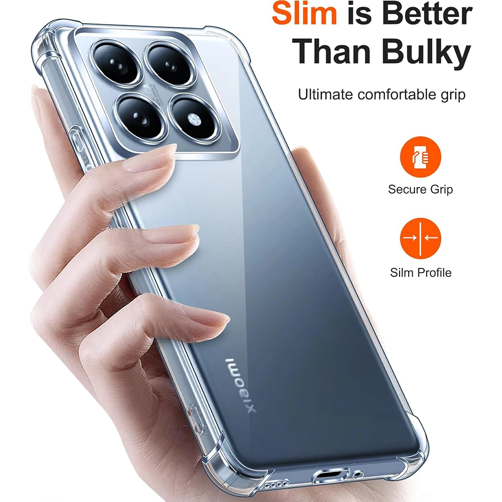 Ultra Thin Clear Shockproof Phone Case - Enhanced Protection Cover