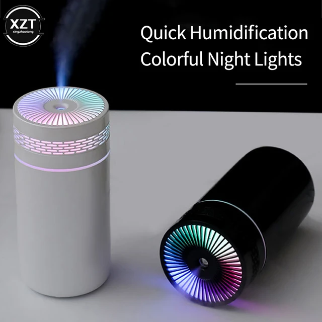 Portable Cool Mist Humidifier 300ml USB with 7 Color LED Night Light  Desktop Humidifiers for Car Office Home Travel - AliExpress