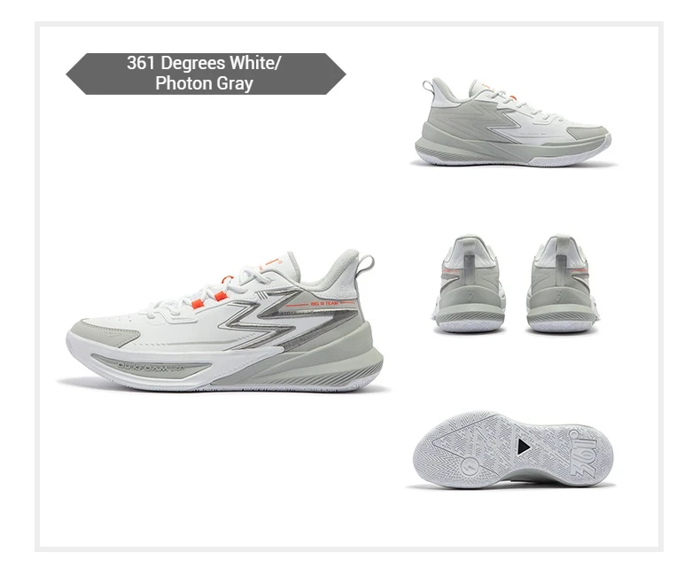 Tênis de couro de basquete masculino, resistente ao desgaste, tênis de tornozelo, amortecimento esportivo, 361 graus BIG3 Team 2.0, 672431124