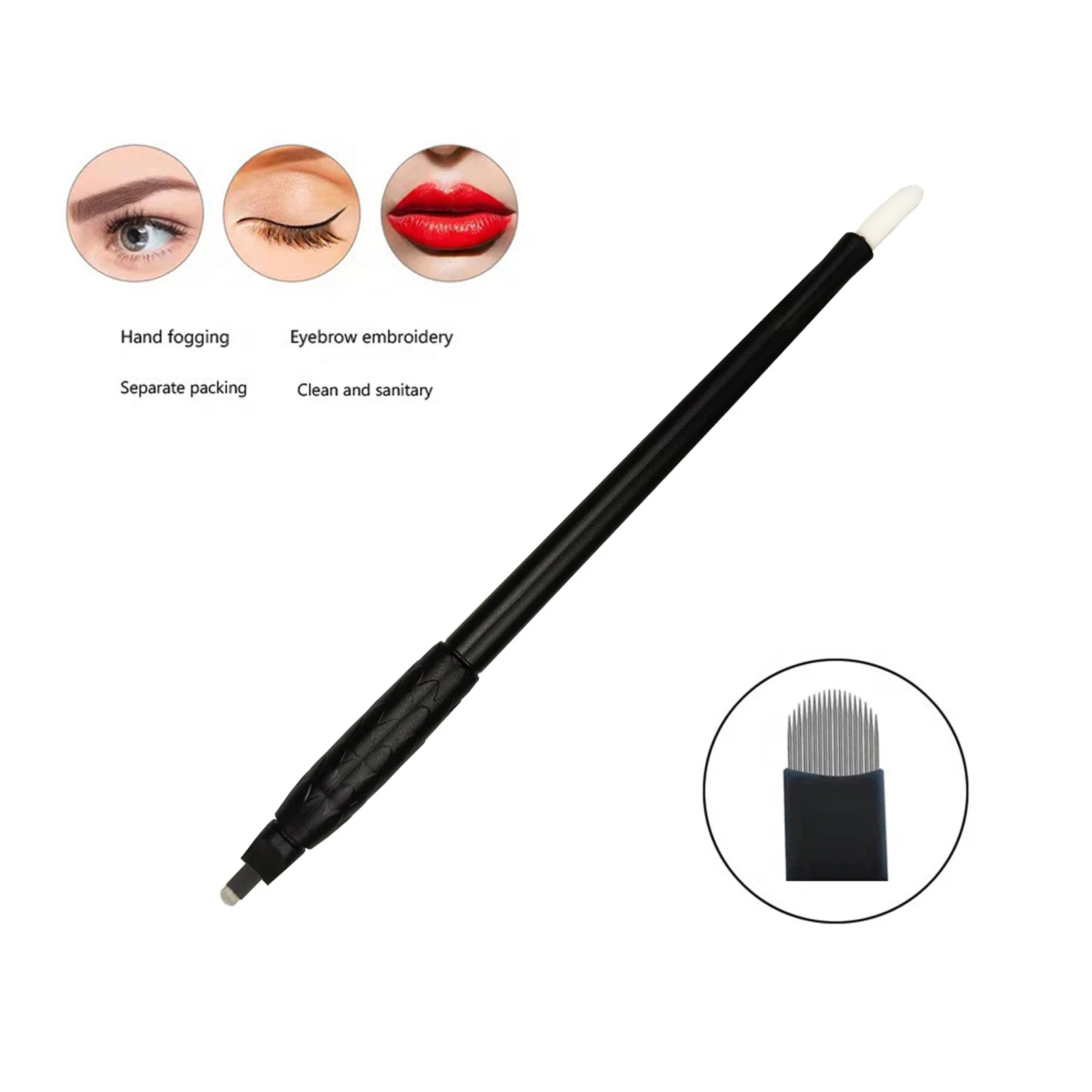 

10/20/50 шт., одноразовые микроблейдинг для бровей, 0,15 мм