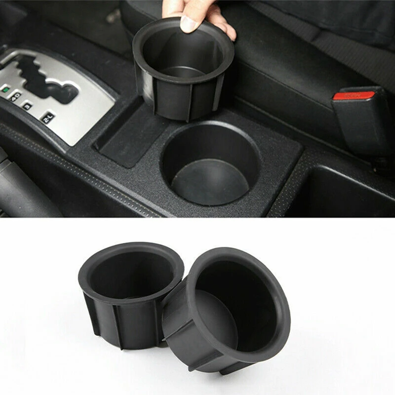 

2 Piece Center Console Cup Holder Insert 55616-35010 Parts For Toyota Fj Cruiser 2007 2008 2009 2010 2011 2012 2013 2014