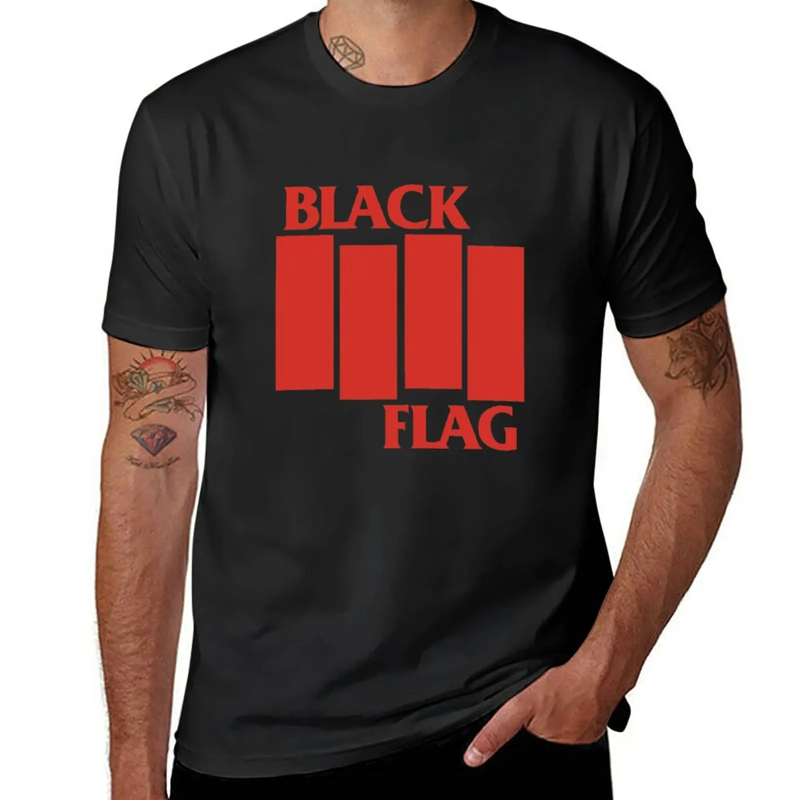 

Black Flag Logo T-Shirt quick drying shirt anime clothes mens graphic t-shirts funny