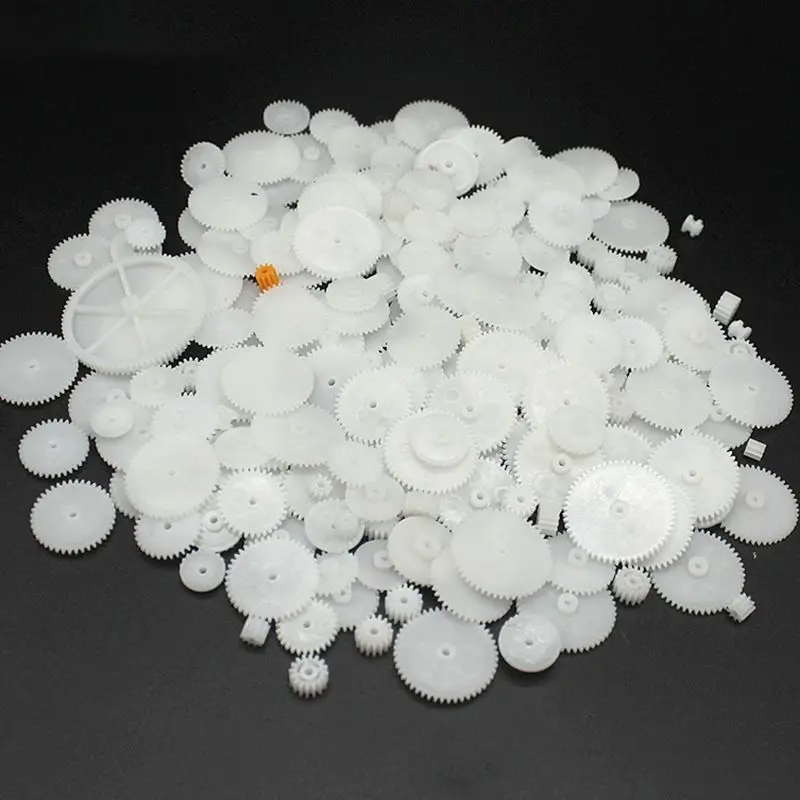 200PCS Mixed Plastic Gear Bag Motor Motor Transmission Gear 0.5 Mold DIY Handmade Toy Accessories Motor engranajes de plástico