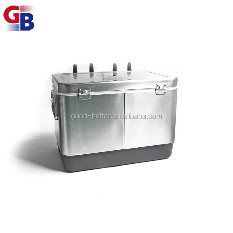 GB1110113 Hot Selling Single 304 Stainless Steel 30L Two Taps Beer Cooling Jockey Box 4
