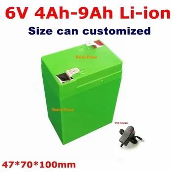 6V 4.5AH 7Ah 4V 10AH Lithium Battery 7.4v kids cars Toys electronic scales Power can charge with 8.4v charger