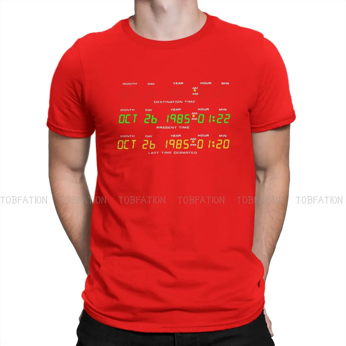 Back to the Future Time Circuits Graphic Men's Cotton T-Shirt