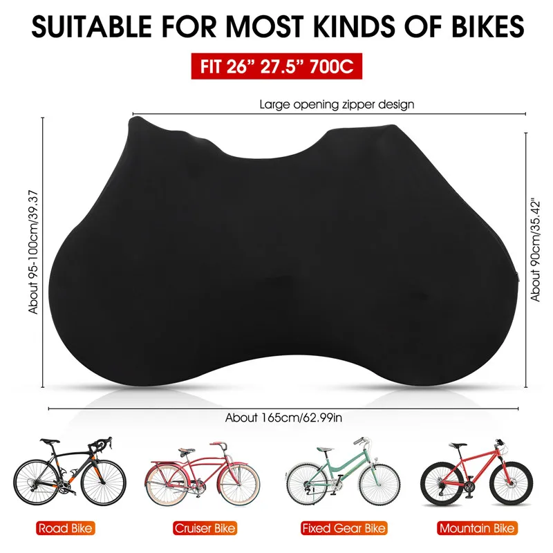 WEST BIKING Bicycle Protector Cover MTB Road Bicycle Full Protective Cover For 24-27.5Inch/700C Bike Scratch-proof Storage Bag