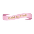 Gold on Pink