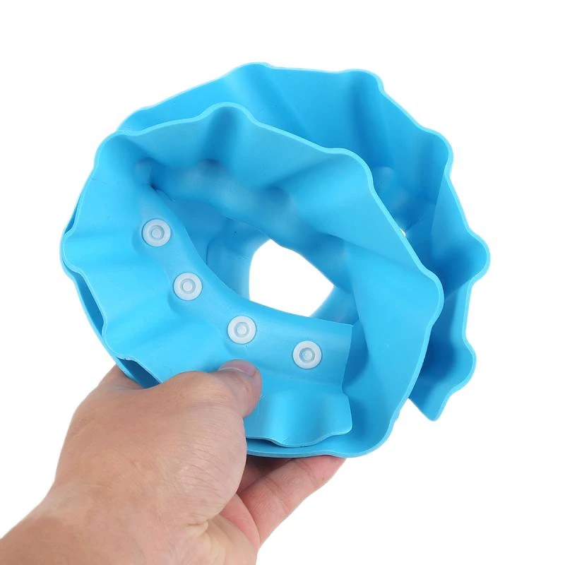 Kids Baby Adjustable Soft Silicone Waterproof Shield Shampoo Solid Color Children&lsquo;s Shower Bath Visor Hat Cap Protect Eyes/Ears