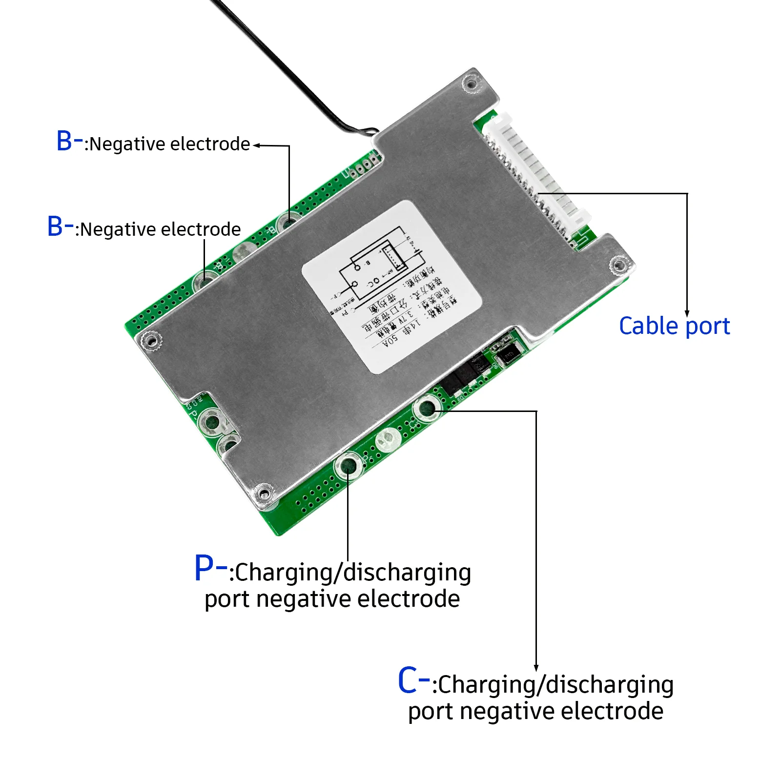 High-Performance Lithium Battery Management System for E-Bikes and Scooters with Adjustable Protection Board Options