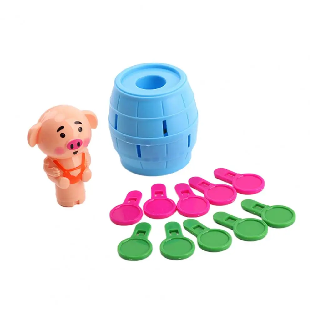 

Bite Fingers Toy Piggy Design Fun Relieve Boredom Exercise Courage Novelty Parent-child Interaction Pirate Bucket Desktop Game