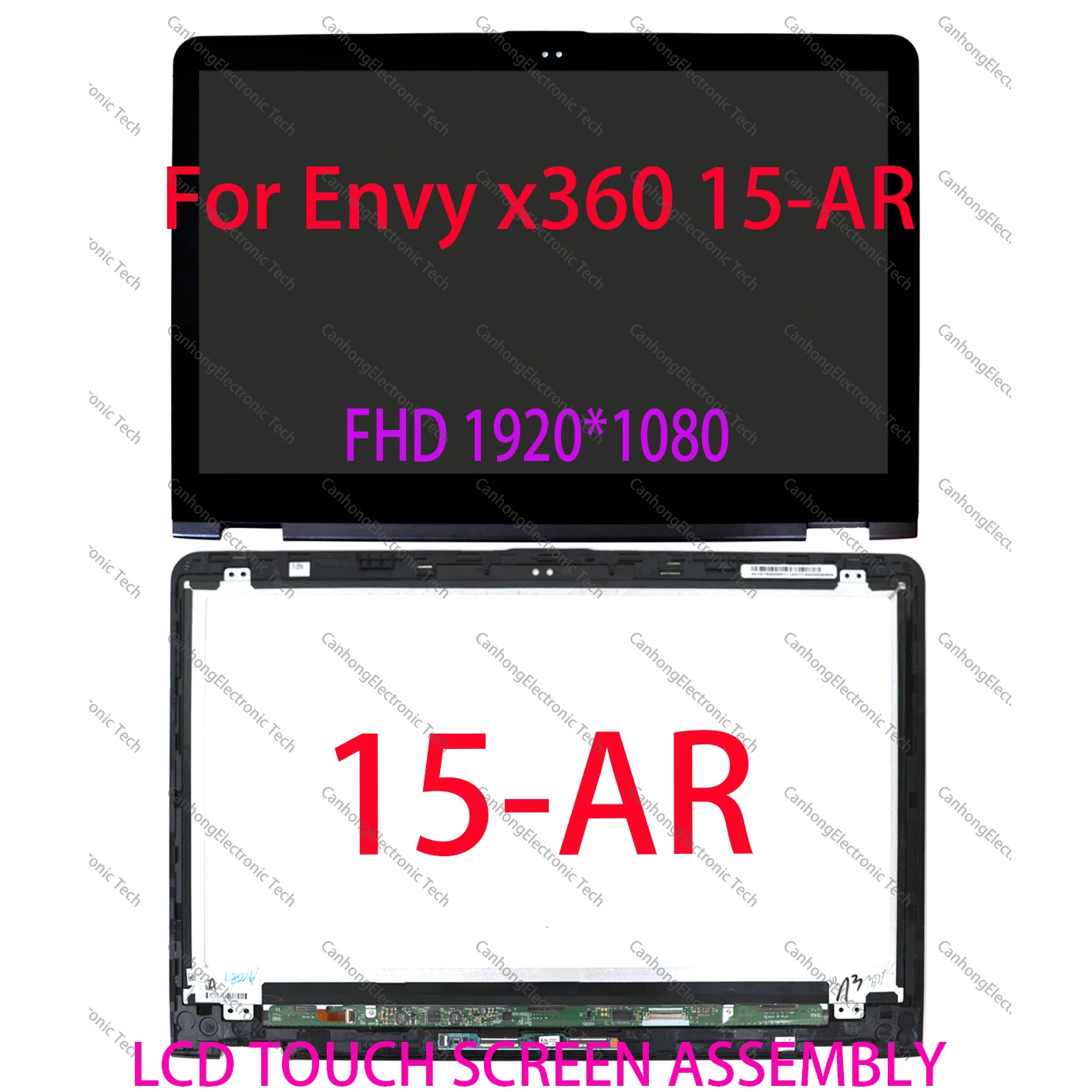 

ЖК-дисплей FHD 15,6 дюйма для HP ENVY x360 15-AR   15-ar002na 15-ar003ur 15-ar010ca, сенсорный экран, стеклянный дигитайзер в сборе с рамкой