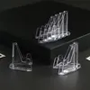 10Pcs Card Display Stand Sturdy Stable Premium Acrylic Sport Card Holder Versatile Use Clear Mini Easel Stand for Challenge Coin 5