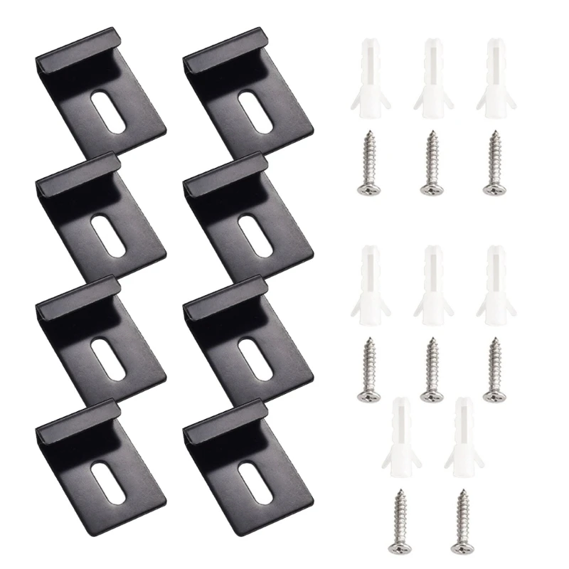 Description Picture 4 of itemConvenient Mounting Solution Square Glass Clamps Glass Clamps Simple Install Hardware Set for Bathroom & Office Glass