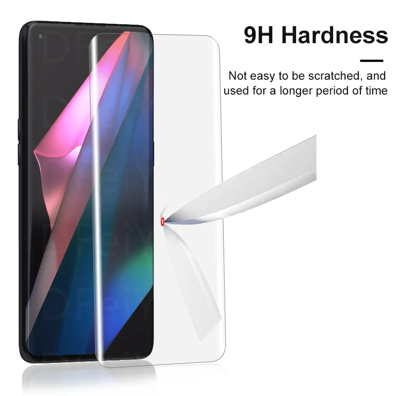 UV Screen Protector For OPPO Find X3 Pro Tempered Glass Film Full