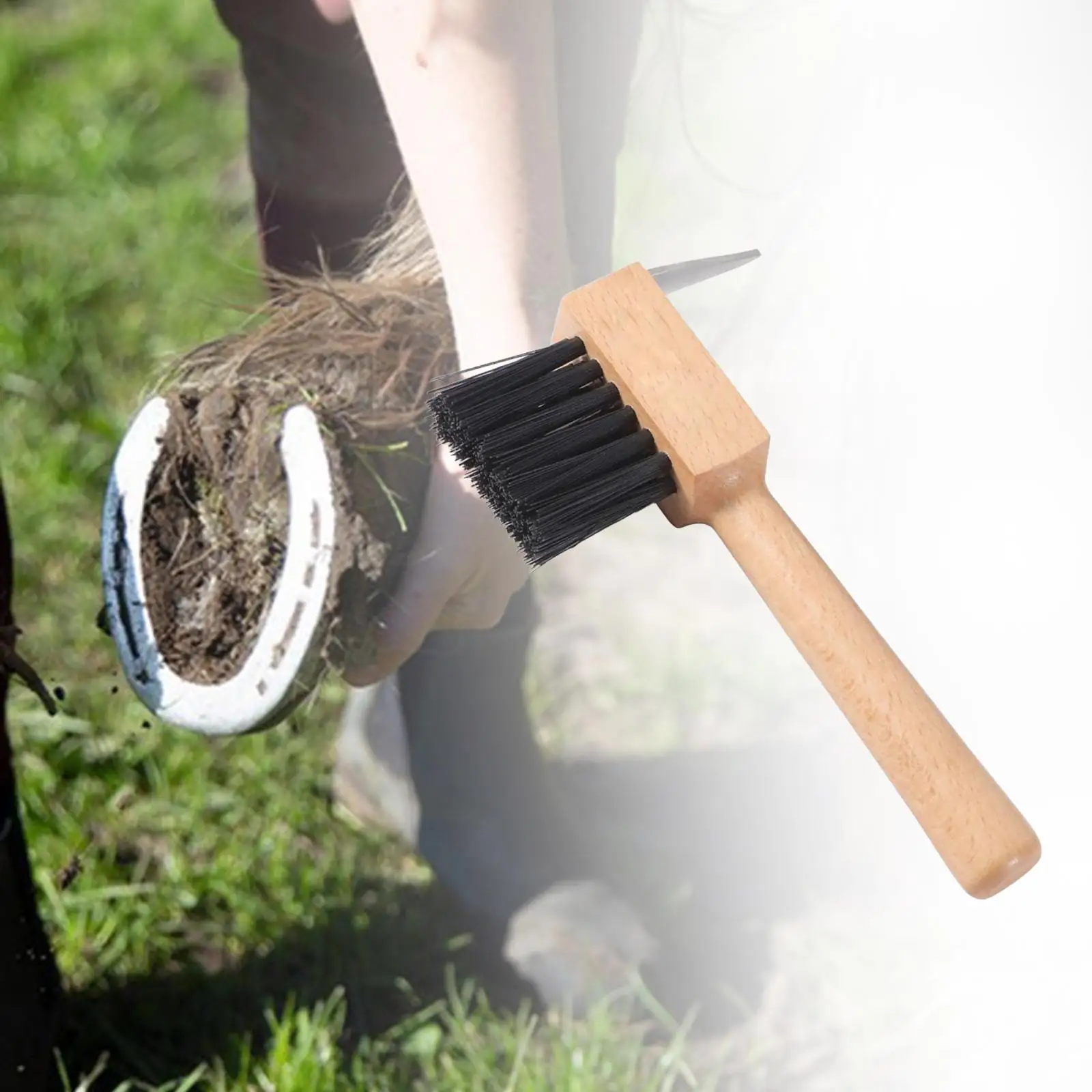 Horses Hoof Pick Multipurpose Bathing Supplies Portable Horse Grooming Brush for Cattle Goats Farm Animal Horses Grooming Care 3