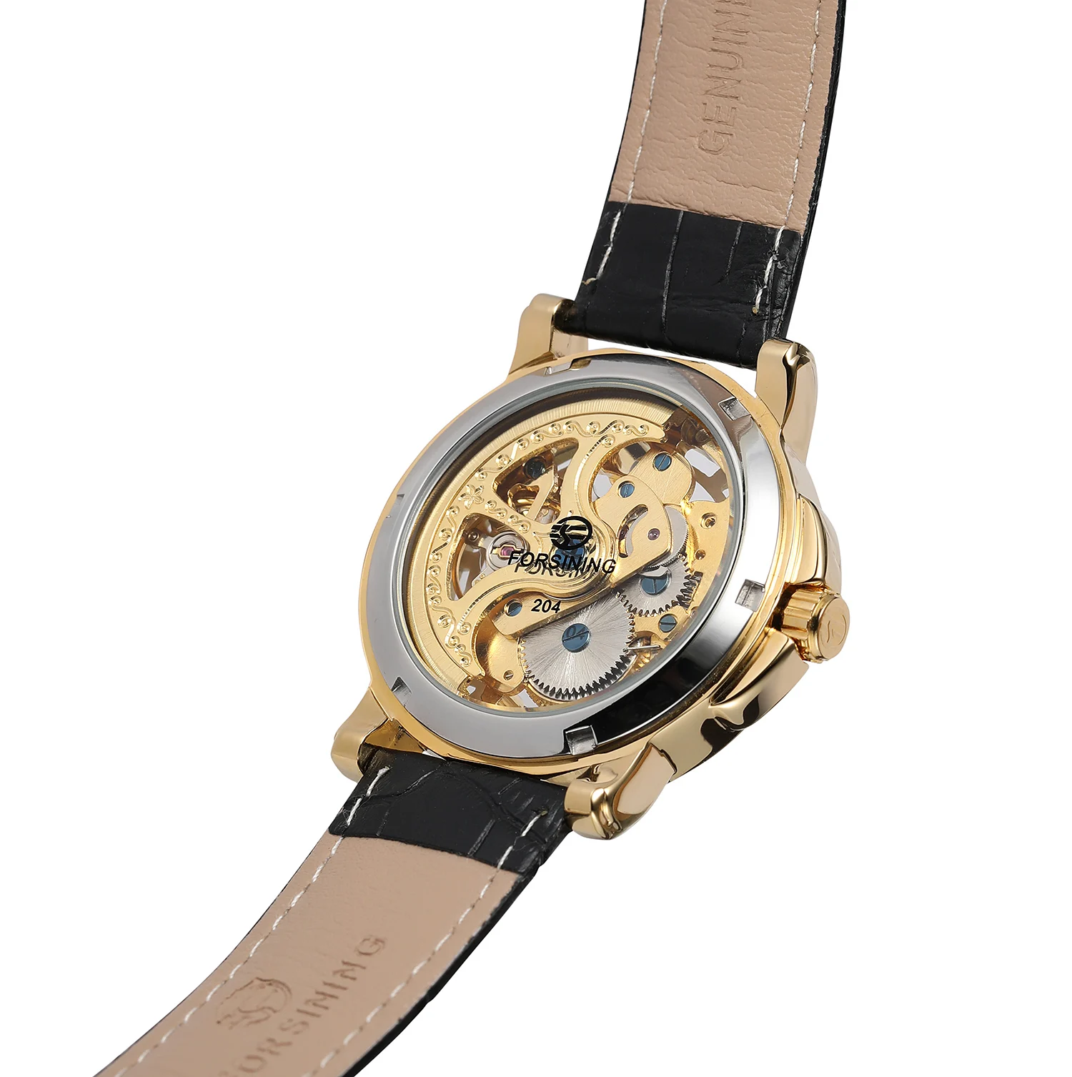 Casual Automatic Watch 3d Full Auto Tourbillon Hollow Skeleton Mechanical clockwork for men Luxury Original Gold reloj hombre